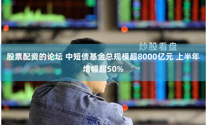 股票配资的论坛 中短债基金总规模超8000亿元 上半年增幅超50%